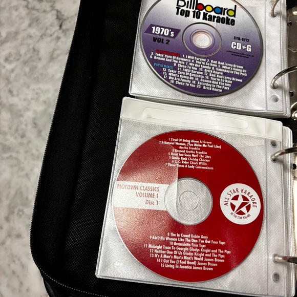 CD Collection with Billboard and All Star Karaoke Discs set 20 with case